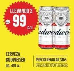 Supermercados Vea Cerveza Budweiser oferta