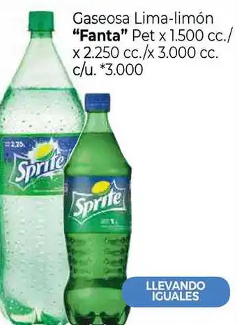 La Anonima Fanta Gaseosa Lima-limon x 1.500cc oferta