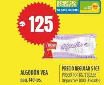 Supermercados Vea Algodón Vea oferta
