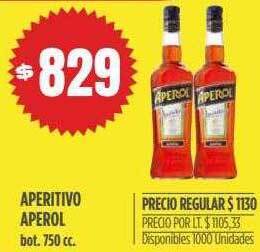 Supermercados Vea Aperitivo Aperol oferta