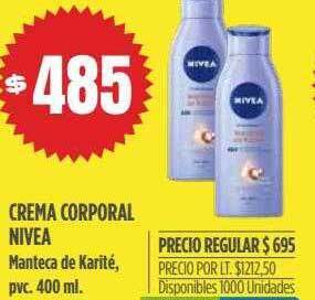 Supermercados Vea Crema Corporal Nivea oferta