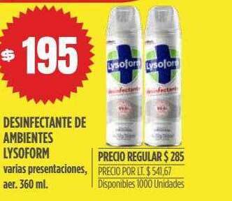 Supermercados Vea Desinfectante De Ambientes Lysoform oferta