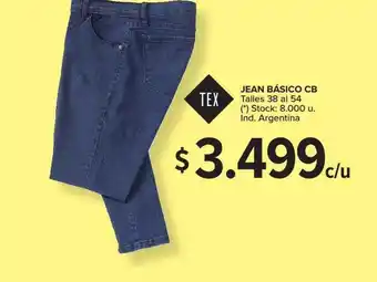 Carrefour Tex Jean Básico Cb Talles 38 A 54 oferta