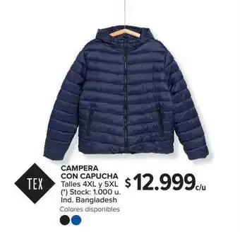 Carrefour Tex Campera Con Capucha oferta