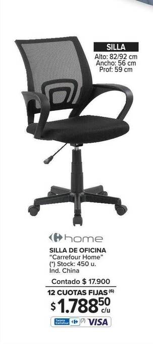 Carrefour Home Silla De Oficina oferta