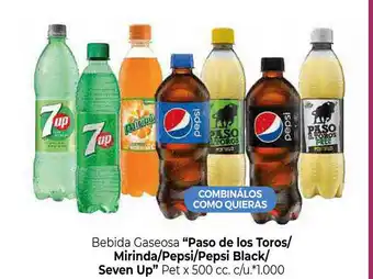 La Anonima Paso De Los Toros-mirinda-pepsi-pepsi Black-seven Up oferta
