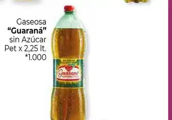 La Anonima Gaseosa Guaraná Pet x 2,25lt oferta