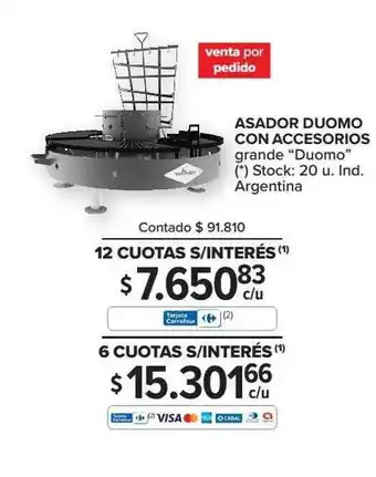 Carrefour Asador Duomo Con Accesorios oferta