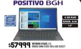 Coto Notebook At560c Positivo Bgh oferta