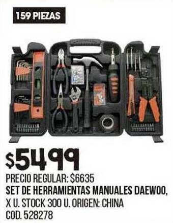 Coto Set De Herramientas Manuales Daewoo oferta