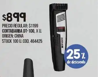 Coto Cortabarba Dt-100 25% De Descuento oferta