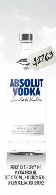 Coto Vodka Absolut oferta
