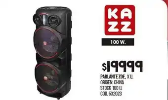 Coto Parlante Zoe Kazz oferta