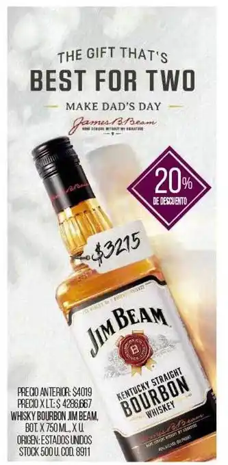 Coto Whisky Bourbon Jim Beam oferta