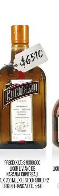 Coto Licor Liviano De Naranja Cointreau oferta