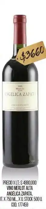 Coto Vino Merlot Alta Angélica Zapata oferta