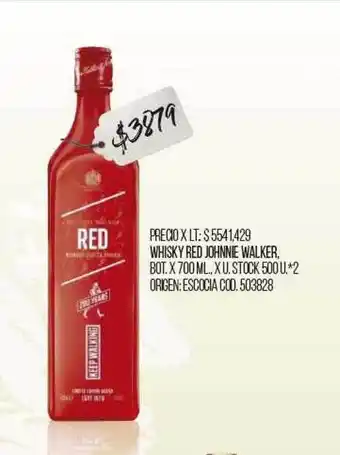 Coto Whisky Red Johnnie Walker oferta