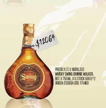 Coto Whisky Swing Johnnie Walker oferta