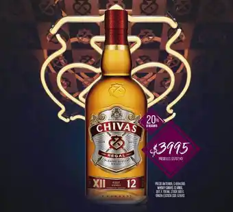 Coto Whisky Chivas 12 Años oferta