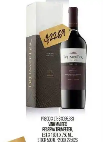 Coto Vino Malbec Reserva Trumpeter oferta
