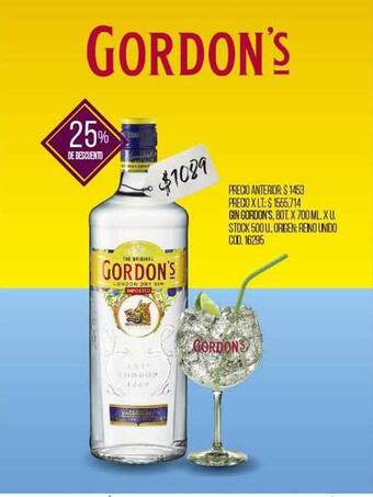 Coto Gin Gordon's oferta