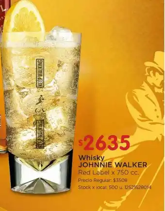 Disco Whisky Johnnie Walker oferta