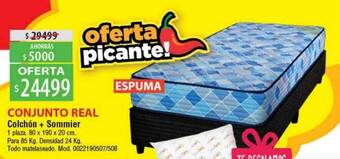 Conjunto Real Colchón + Sommier