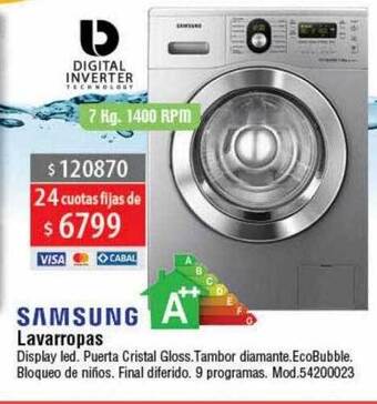Casa Silvia Samsung Lavarropas oferta