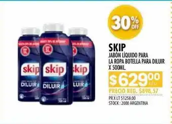 Pigmento Skip Jabón Líquido Para La Ropa Botella Para Diluir 30% Off oferta