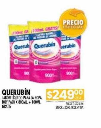 Pigmento Querubín Jabón Liquido Para La Ropa Doy Pack oferta