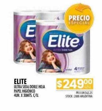 Pigmento Elite Ultra Seda Doble Hoja Papel Higiénico oferta