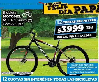 Diarco Bicicleta Motomel Mtb R19 Sunny oferta