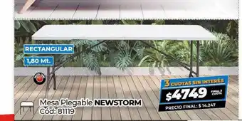 Diarco Mesa Plegable Newstorm oferta