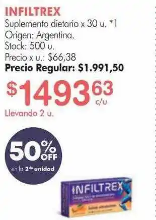 Simplicity Infiltrex Suplemento Dietario 50% Off En La 2da Unidad oferta
