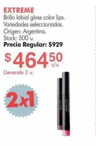 Simplicity Extreme Brillo Labial Gloss Color Lips oferta