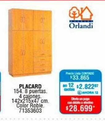 Perozzi Placard Orlandi oferta