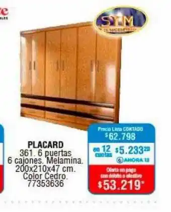Perozzi Placard Sim oferta