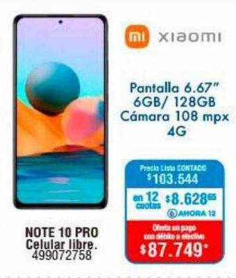 Perozzi Xiaomi Note 10 Pro Celular Libre oferta