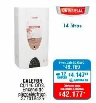 Perozzi Calefon Universal oferta