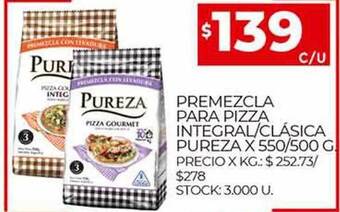 Supermercados DIA Premezcla Para Pizza Integral Clásica Pureza oferta