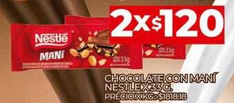 Supermercados DIA Chocolate Con Maní Nestle oferta
