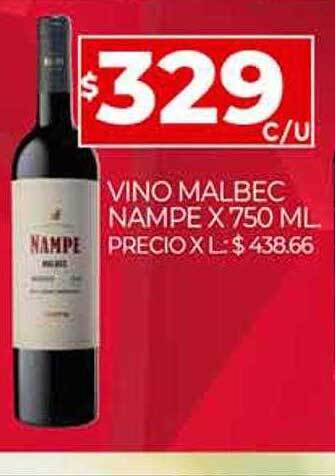 Supermercados DIA Vino Malbec Nampe oferta