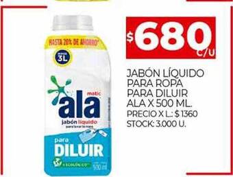 Supermercados DIA Jabón Líquido Para Ropa Para Diluir Ala oferta