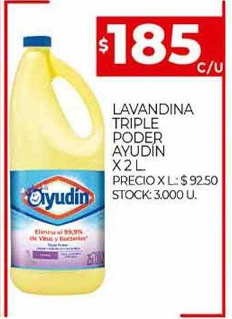 Supermercados DIA Lavandina Triple Poder Ayudin oferta