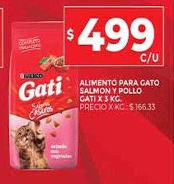 Supermercados DIA Alimento Para Gato Salmon Y Pollo Gati oferta