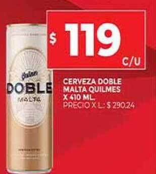 Supermercados DIA Cerveza Doble Malta Quilmes oferta