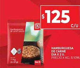 Supermercados DIA Hamburguesa De Carne Dia oferta