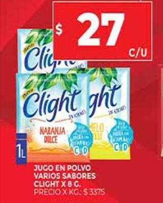 Supermercados DIA Jugo En Polvo Varios Sabores Clight oferta