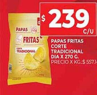 Supermercados DIA Papas Fritas Corte Tradicional Dia oferta