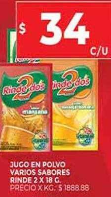 Supermercados DIA Jugo En Polvo Varios Sabores Rinde 2 oferta